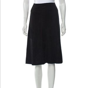 Calvin Klein Black Knee Length Skirt